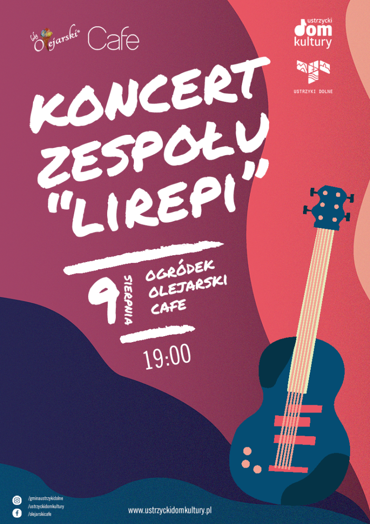 Koncert zespołu Lirepi - plakat